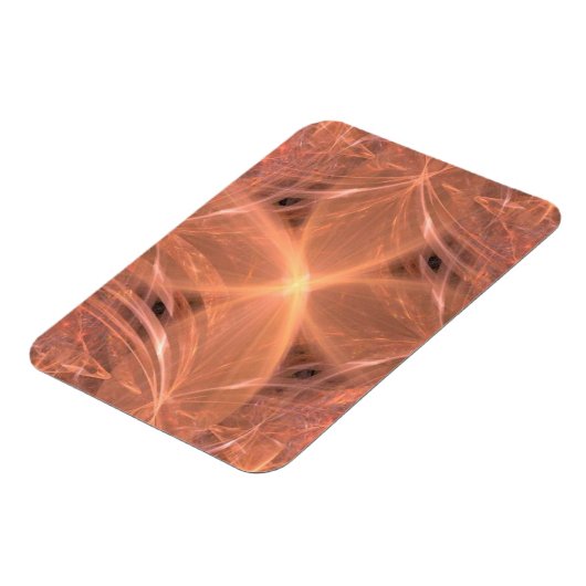 Perzikkleurig zwiringkruis magneet (Linkerzijde)