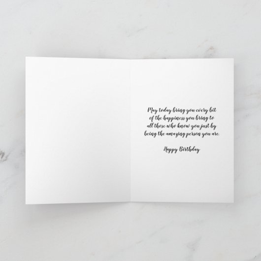 perzikkleurige bloemen kleinnicht verjaardag Kaart (Binnen)