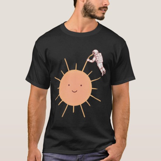 Perzikkleurige dag t-shirt (Voorkant)