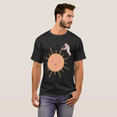Perzikkleurige dag t-shirt (Voorkant volledig)