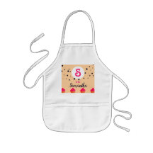 Perzikkleurige douanemerk- en naam Cupcakes Kinder