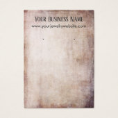 Perzikkleurige en bruine golfhardehouder voor Kaar Visitekaartjes (Voorkant)