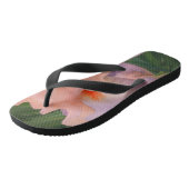 Perzikkleurige en lavender Iris-Teenslippers Teenslippers (Schuin)