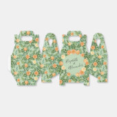 Perzikkleurige en lichte groene pony's en Roos (Fl Bedankdoosjes (Uitgevouwen)