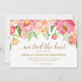 Perzikkleurige en roze vulfluitenaankondiging aankondiging (Voorkant)