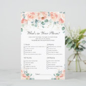 Perzikkleurige flora Wat is er in je Baby voor tel (Staand voorkant)