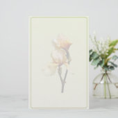 Perzikkleurige Irises Briefpapier (Staand voorkant)