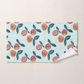Perzikkleurige keukenset voor fruitwissers handdoek (Handdoek)