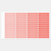 Perzikkleurige Kinder naam: strijk op waslabels Labels (Vel)