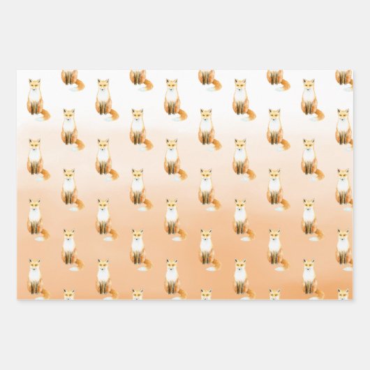 Perzikkleurige Oranje oxiden Inpakpapier Vel (Voorkant 2)