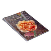 perzikkleurige perenbloem notitieboek (Rechterzijde)