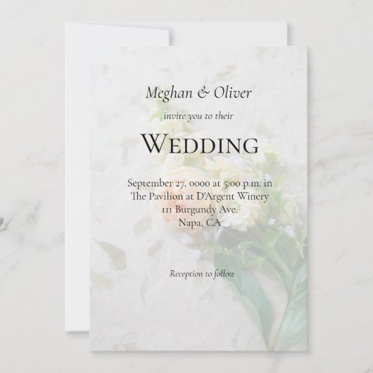 Perzikkleurige roodroos kaart (Voorkant)