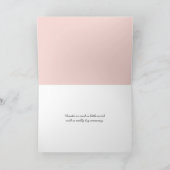 perzikkleurige rozen dank u kaart (Binnen)