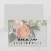 Perzikkleurige rozenbiet vervaagt het bewaren van  kaart (Voorkant / Achterkant)