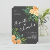 Perzikkleurige steenkoolsteenpony's en Roos - Flor Kaart (Staand voorkant)