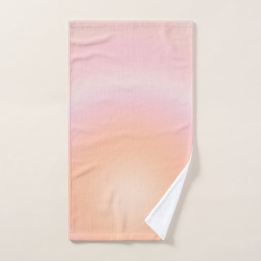 Perzikkleurige verloop bad handdoek (Handdoek)