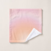 Perzikkleurige verloop bad handdoek (Wasdoekje)