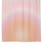 Perzikkleurige verloop douchegordijn (Voorkant)