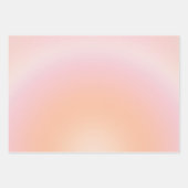 Perzikkleurige verloop inpakpapier vel (Voorkant 3)