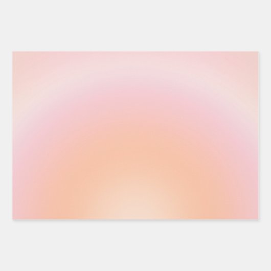 Perzikkleurige verloop inpakpapier vel (Voorkant 3)