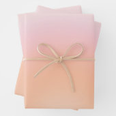 Perzikkleurige verloop inpakpapier vel (In situ)