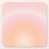 Perzikkleurige verloop kartonnen onderzetters (Voorkant)