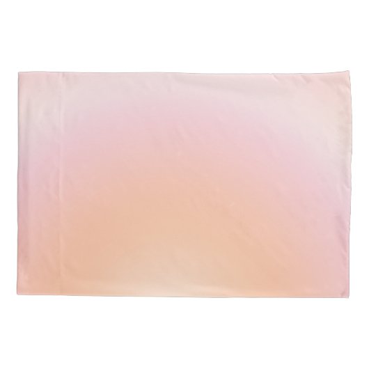 Perzikkleurige verloop kussensloop (Achterkant)