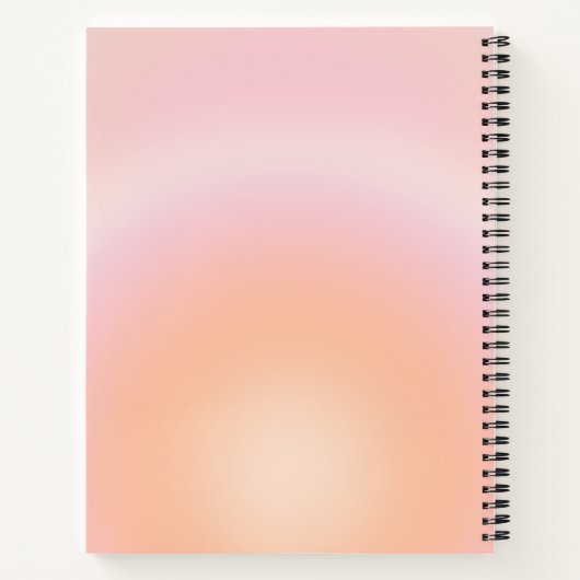 Perzikkleurige verloop notitieboek (Achterkant)