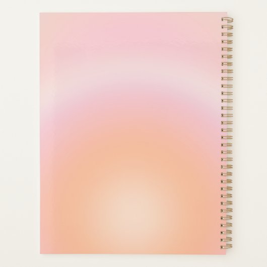 Perzikkleurige verloop planner (Achterkant)