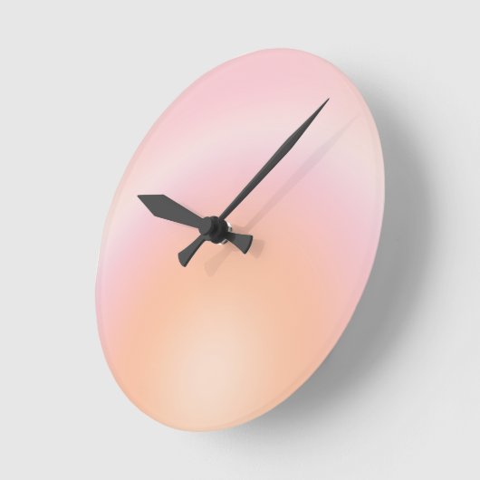 Perzikkleurige verloop ronde klok (Hoek)