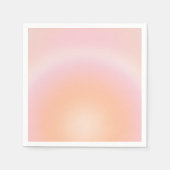 Perzikkleurige verloop servet (Voorkant)