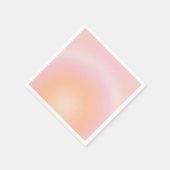 Perzikkleurige verloop servet (Hoek)