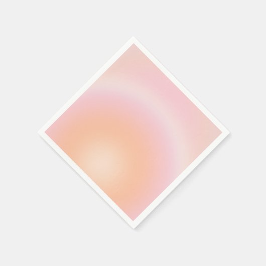 Perzikkleurige verloop servet (Hoek)