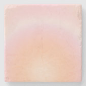 Perzikkleurige verloop stenen onderzetter (Voorkant)