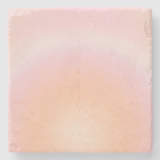 Perzikkleurige verloop stenen onderzetter (Voorkant)