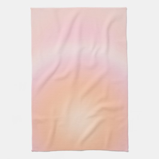 Perzikkleurige verloop theedoek (Verticaal)