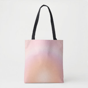 Perzikkleurige verloop tote bag