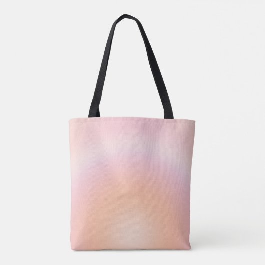 Perzikkleurige verloop tote bag (Achterkant)