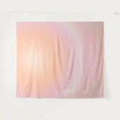 Perzikkleurige verloop wandkleed (Voorkant (horizontaal))