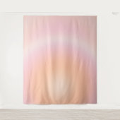 Perzikkleurige verloop wandkleed (Voorkant)