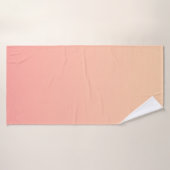 Perzikkleurige verloopachtergrond badhanddoek (Badhanddoek)