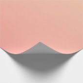 Perzikkleurige verloopachtergrond cadeaupapier (Hoek)