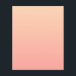 Perzikkleurige verloopachtergrond flyer<br><div class="desc">Duidelijke perzik en roze gradiëntachtergrond.</div>