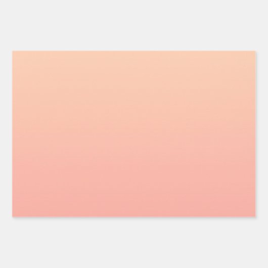 Perzikkleurige verloopachtergrond inpakpapier vel (Voorkant 2)