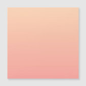 Perzikkleurige verloopachtergrond magnetische uitnodiging (Voorkant)