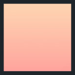 Perzikkleurige verloopachtergrond poster<br><div class="desc">Duidelijke perzik en roze gradiëntachtergrond.</div>