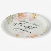 Perzikkleurige waterverf bord (Gekanteld)