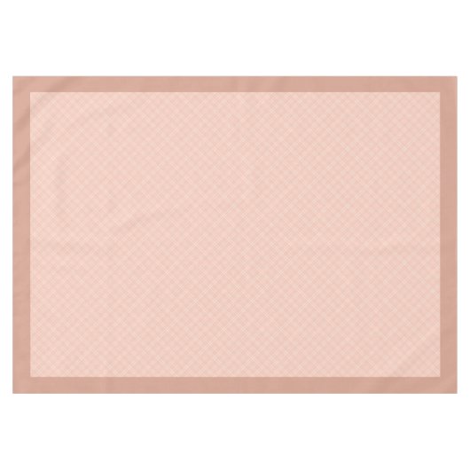 Perzikkoraal Grijs Plaid Tafelkleed voor Gezellig (Voorkant (Horizontaal))