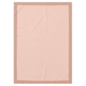 Perzikkoraal Grijs Plaid Tafelkleed voor Gezellig  (Voorkant)