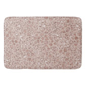 Perzikkrem Blush leopard Print Glitter Badmat (Voorkant)